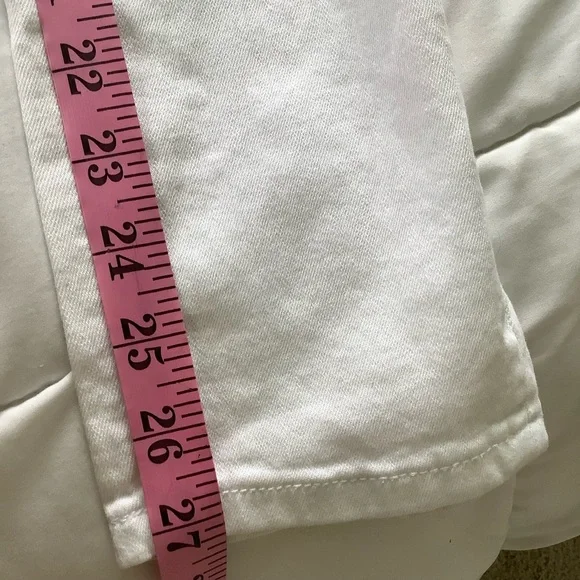 A’2nd by Special A Jeans White Mid Rise Skinny Ankle Jeans Size 7 - Picture 7 of 10